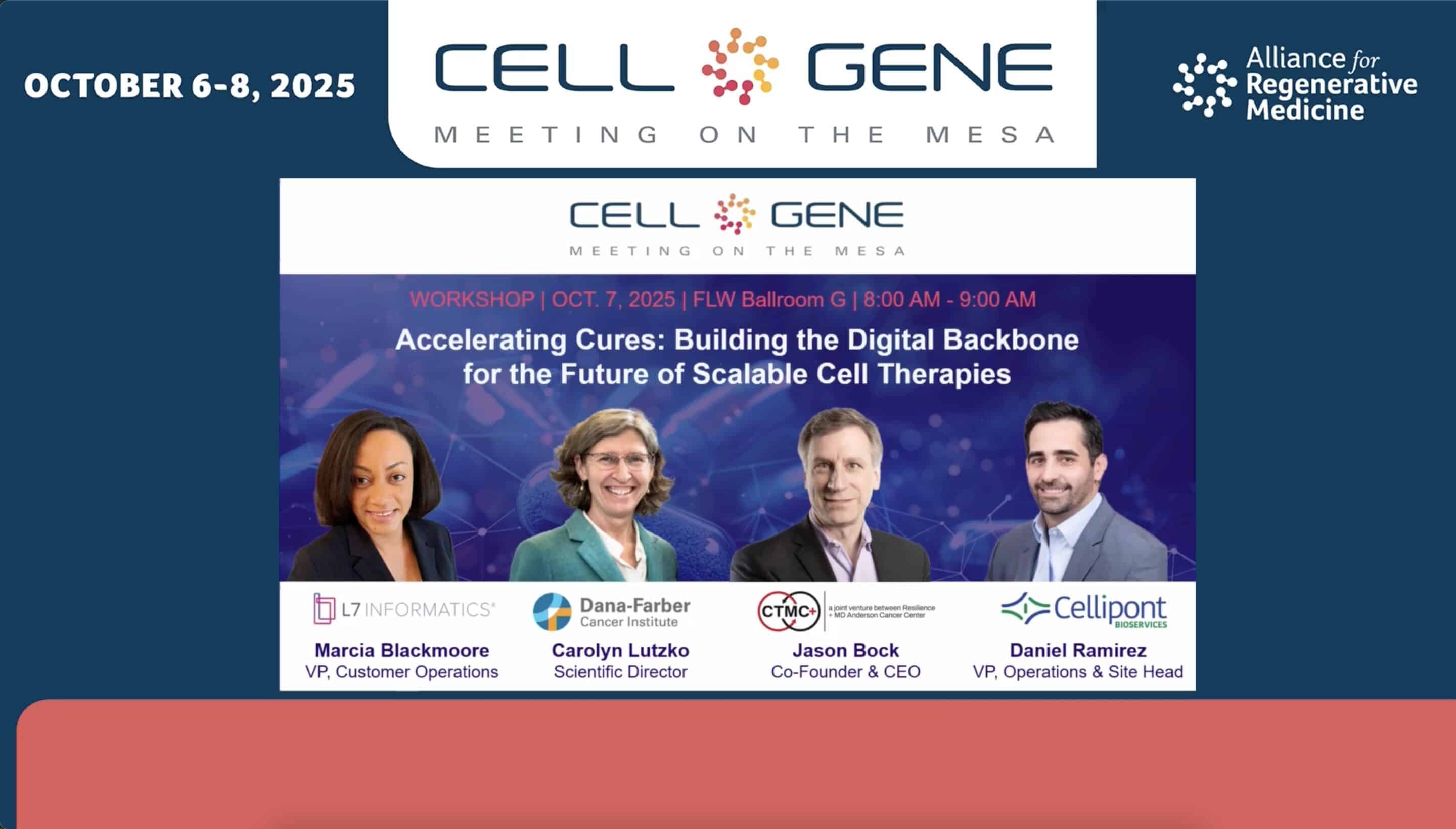 CGMOM 2025 - Panel Discussion Recording - Accelarating Cures - Building the Digital Backbone for the Future of Scalable Cell Therapies Thumbnail 